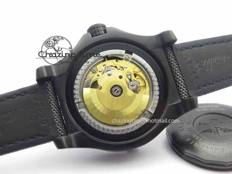 Avenger II Seawolf PVD Black Dial On Gray Nylon Strap A2836