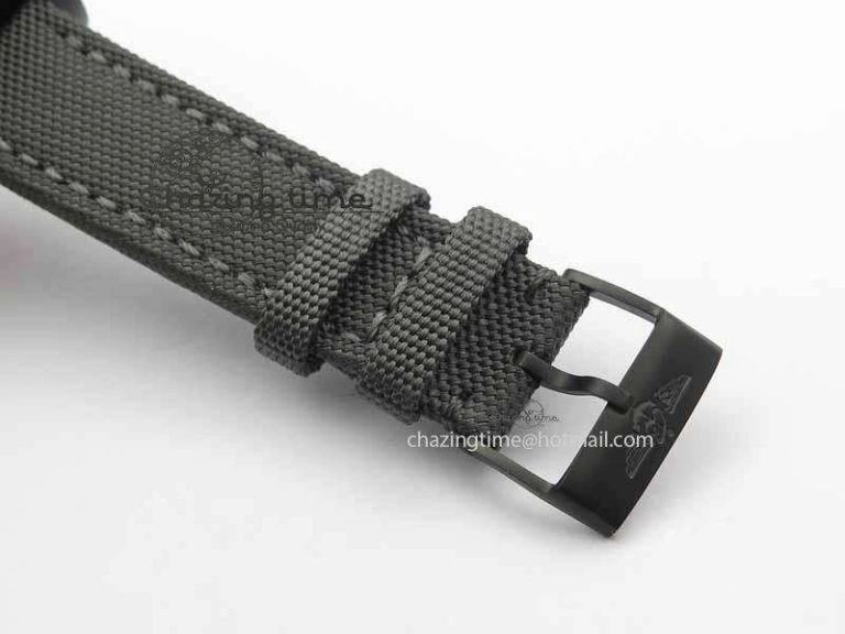 Avenger II Seawolf PVD Black Dial On Gray Nylon Strap A2836