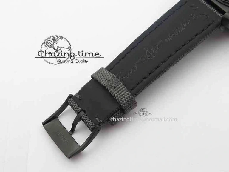 Avenger II Seawolf PVD Black Dial On Gray Nylon Strap A2836