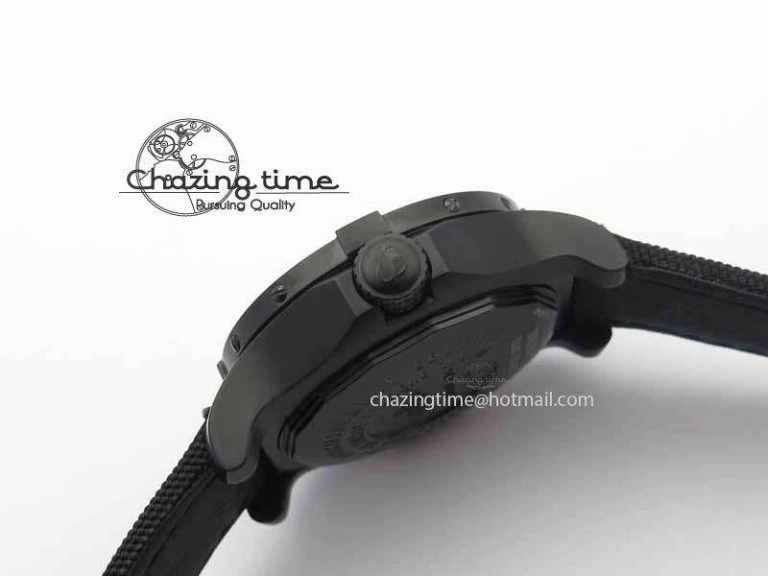 Avenger II Seawolf PVD Black Dial Yellow Markers On Black Nylon Strap A2836