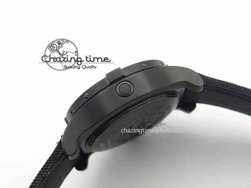 Avenger II Seawolf PVD Black Dial Yellow Markers On Black Nylon Strap A2836
