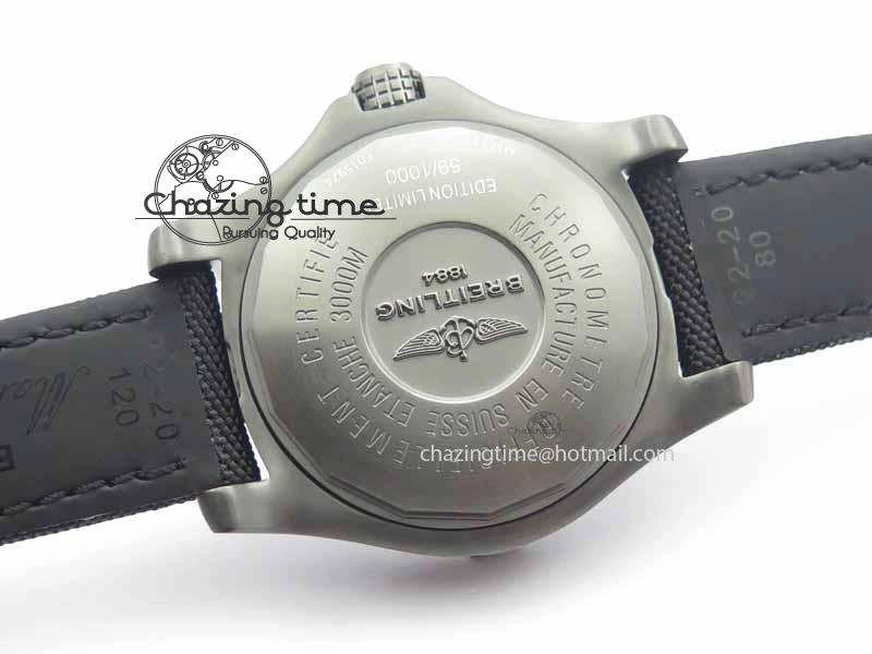 Avenger II Seawolf PVD GF 1:1 Best Edition Yellow Dial On Black Nylon Strap A2824