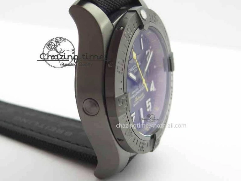 Avenger II Seawolf PVD HK Limited Edition GF 1:1 Best Edition Black Dial On Black Nylon Strap A2824