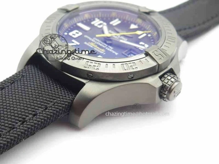 Avenger II Seawolf PVD HK Limited Edition GF 1:1 Best Edition Black Dial On Black Nylon Strap A2824