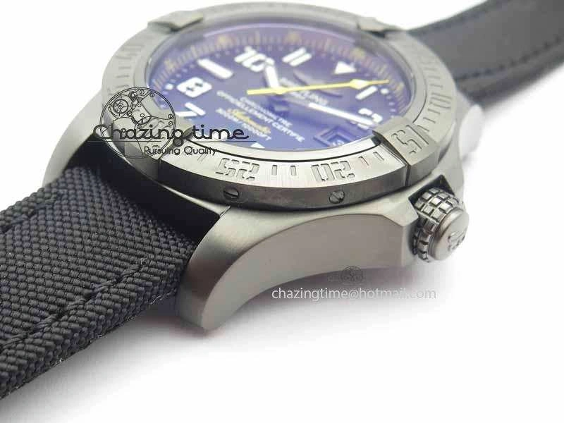 Avenger II Seawolf PVD HK Limited Edition GF 1:1 Best Edition Black Dial On Black Nylon Strap A2824