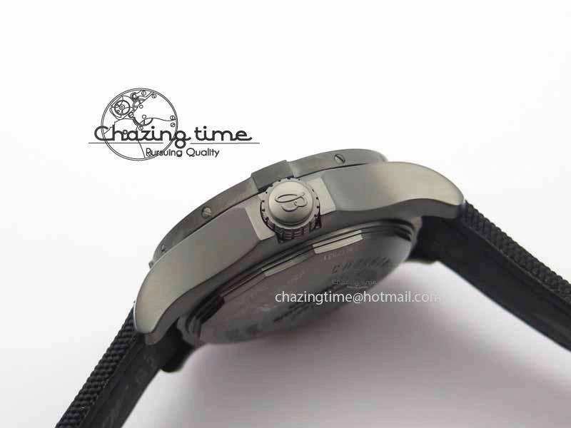 Avenger II Seawolf PVD HK Limited Edition GF 1:1 Best Edition Black Dial On Black Nylon Strap A2824