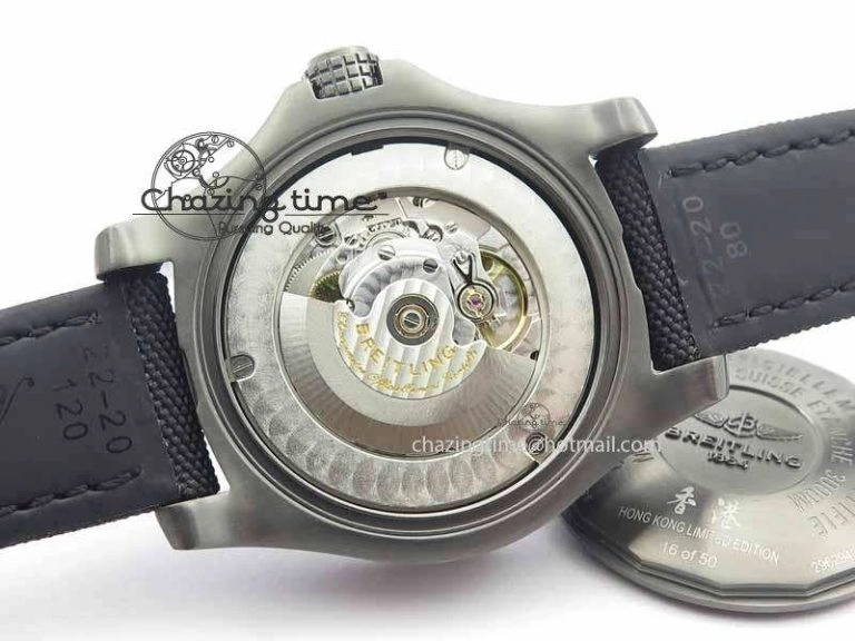 Avenger II Seawolf PVD HK Limited Edition GF 1:1 Best Edition Black Dial On Black Nylon Strap A2824