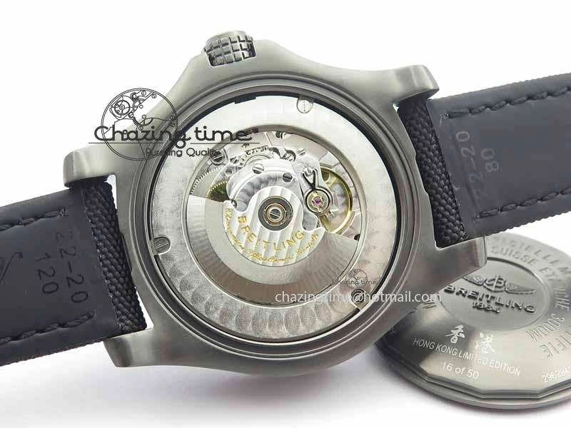 Avenger II Seawolf PVD HK Limited Edition GF 1:1 Best Edition Black Dial On Black Nylon Strap A2824