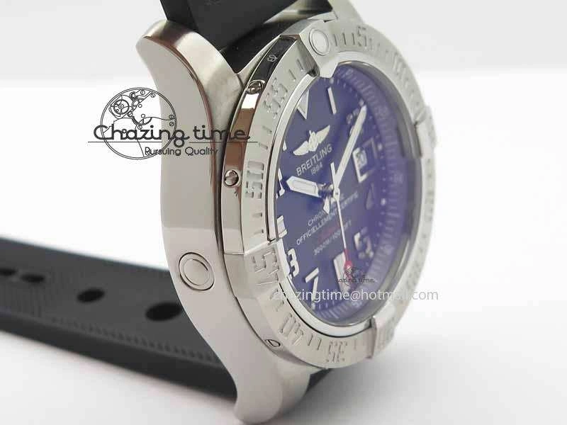 Avenger II Seawolf SS GF 1:1 Best Edition Gray Dial On Black Rubber Strap A2836