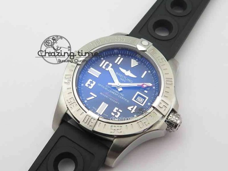 Avenger II Seawolf SS GF 1:1 Best Edition Gray Dial On Black Rubber Strap A2836