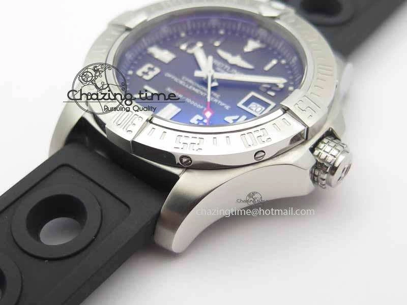 Avenger II Seawolf SS GF 1:1 Best Edition Gray Dial On Black Rubber Strap A2836