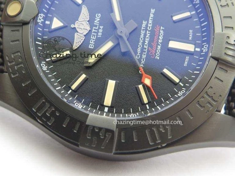 Avenger Seawolf DLC Black Dial On Black Nylon Strap A2824