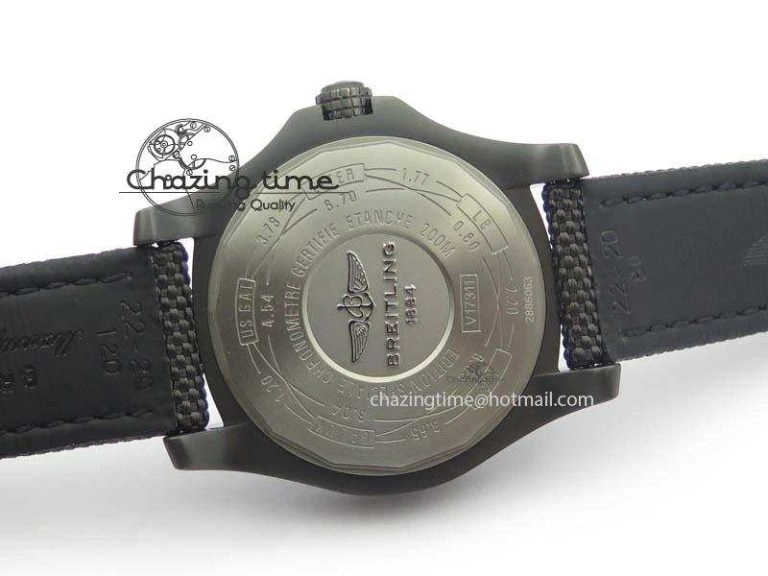 Avenger Seawolf DLC Black Dial On Black Nylon Strap A2824
