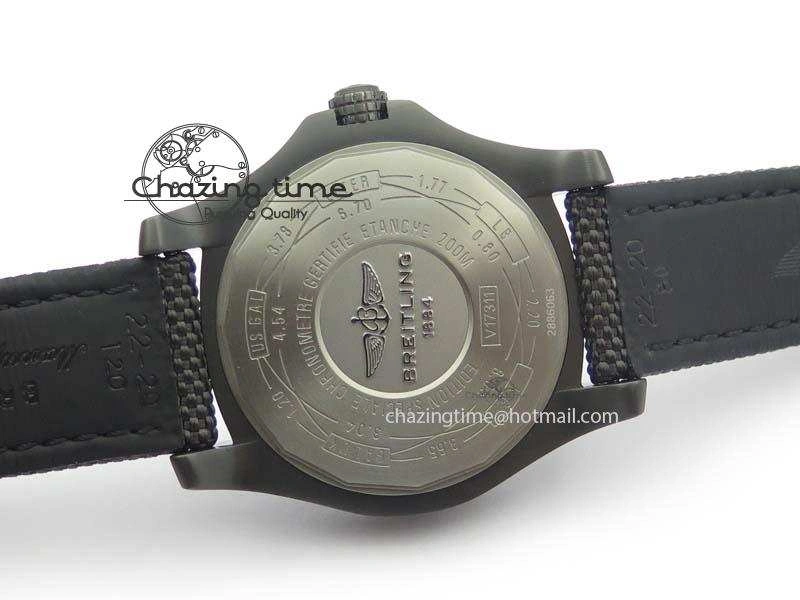 Avenger Seawolf DLC Black Dial On Black Nylon Strap A2824