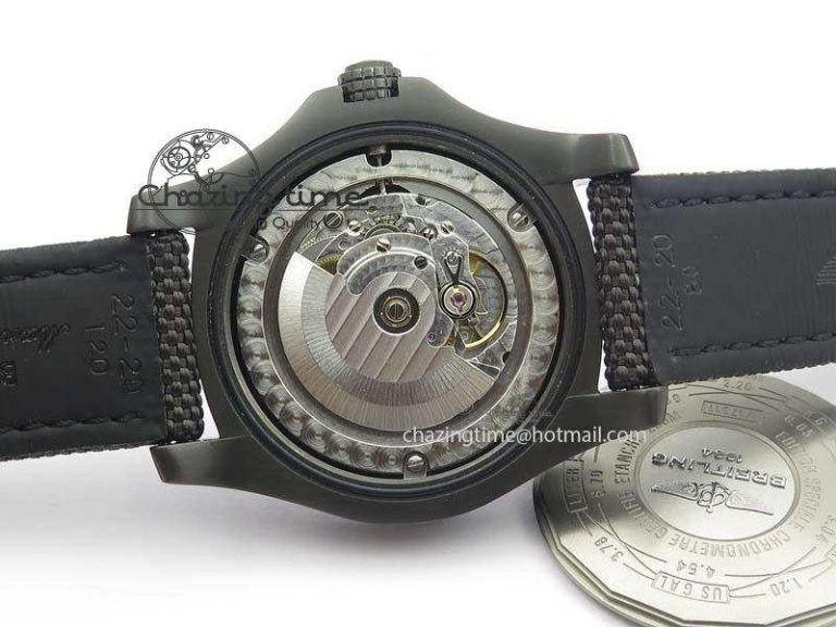 Avenger Seawolf DLC Black Dial On Black Nylon Strap A2824