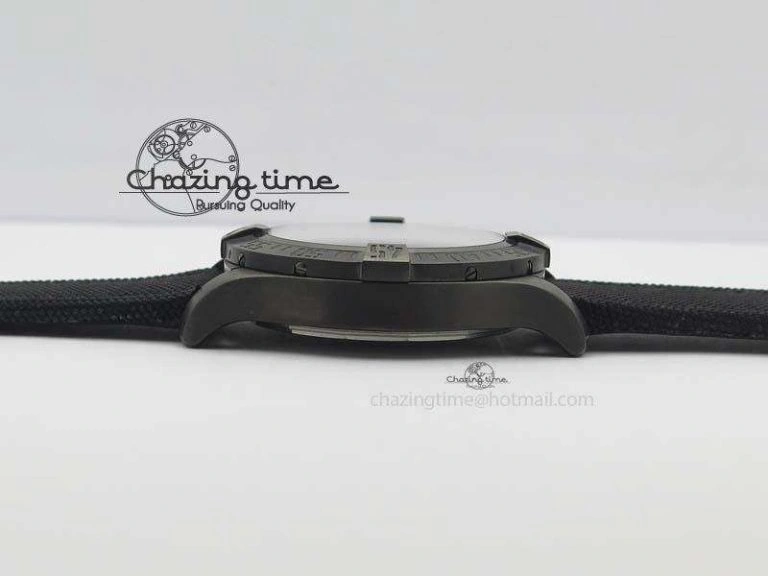 Avenger Seawolf DLC GF 1:1 Best Edition Black Dial On Black Nylon Strap A2824