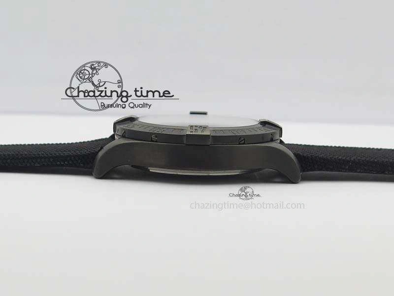 Avenger Seawolf DLC GF 1:1 Best Edition Black Dial On Black Nylon Strap A2824