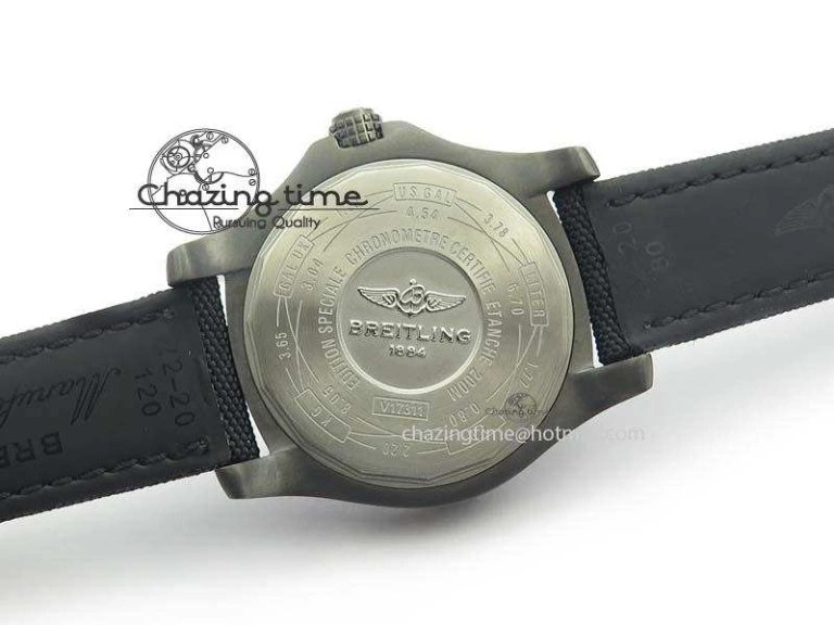 Avenger Seawolf DLC GF 1:1 Best Edition Black Dial On Black Nylon Strap A2824