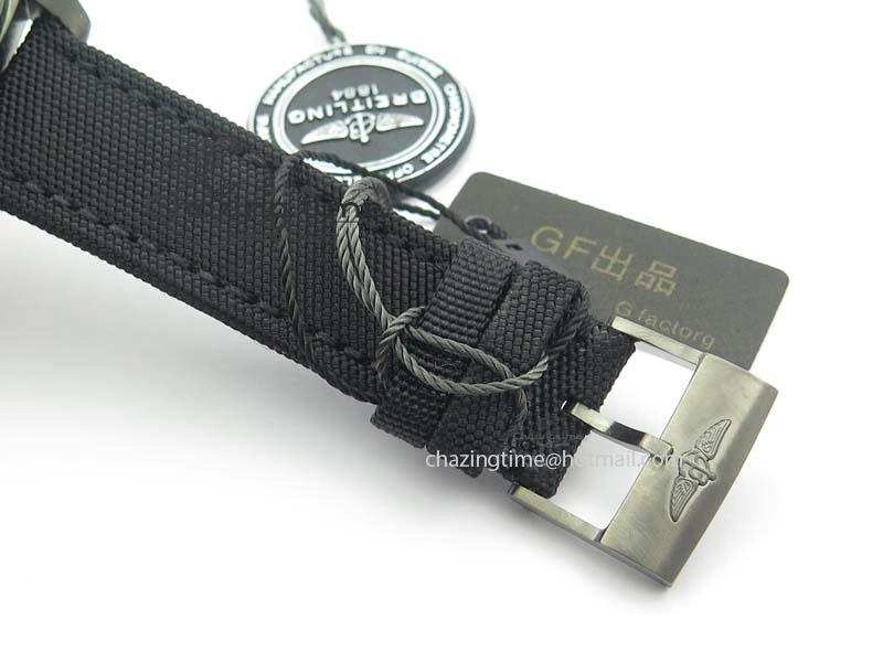 Avenger Seawolf DLC GF 1:1 Best Edition Black Dial On Black Nylon Strap A2824