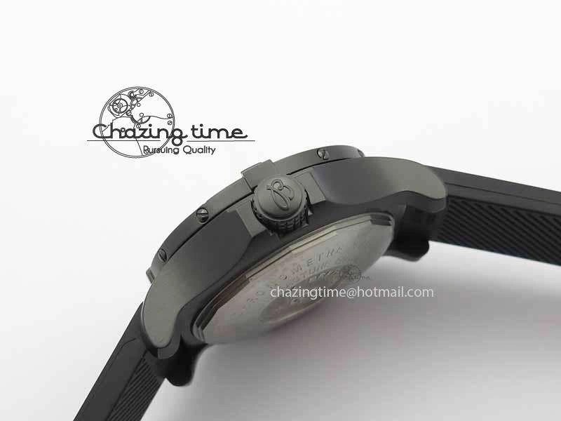 Avenger Seawolf DLC HF 1:1 Best Edition Black Dial On Black Rubber Strap A25J