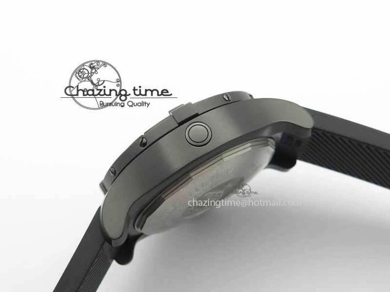 Avenger Seawolf DLC HF 1:1 Best Edition Black Dial On Black Rubber Strap A25J