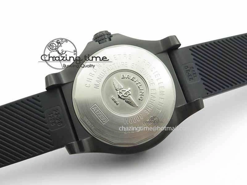 Avenger Seawolf DLC HF 1:1 Best Edition Yellow Dial On Black Rubber Strap A25J