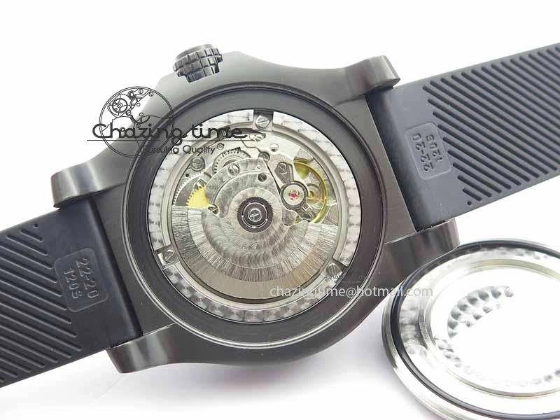 Avenger Seawolf DLC HF 1:1 Best Edition Yellow Dial On Black Rubber Strap A25J