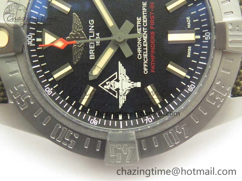 Avenger V17310 Ti DLC 1:1 Best Edition Black Dial Pathfinders First In on Nylon Strap A2824