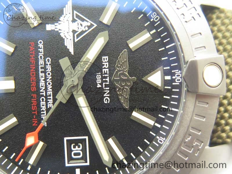 Avenger V17310 Ti DLC 1:1 Best Edition Black Dial Pathfinders First In on Nylon Strap A2824