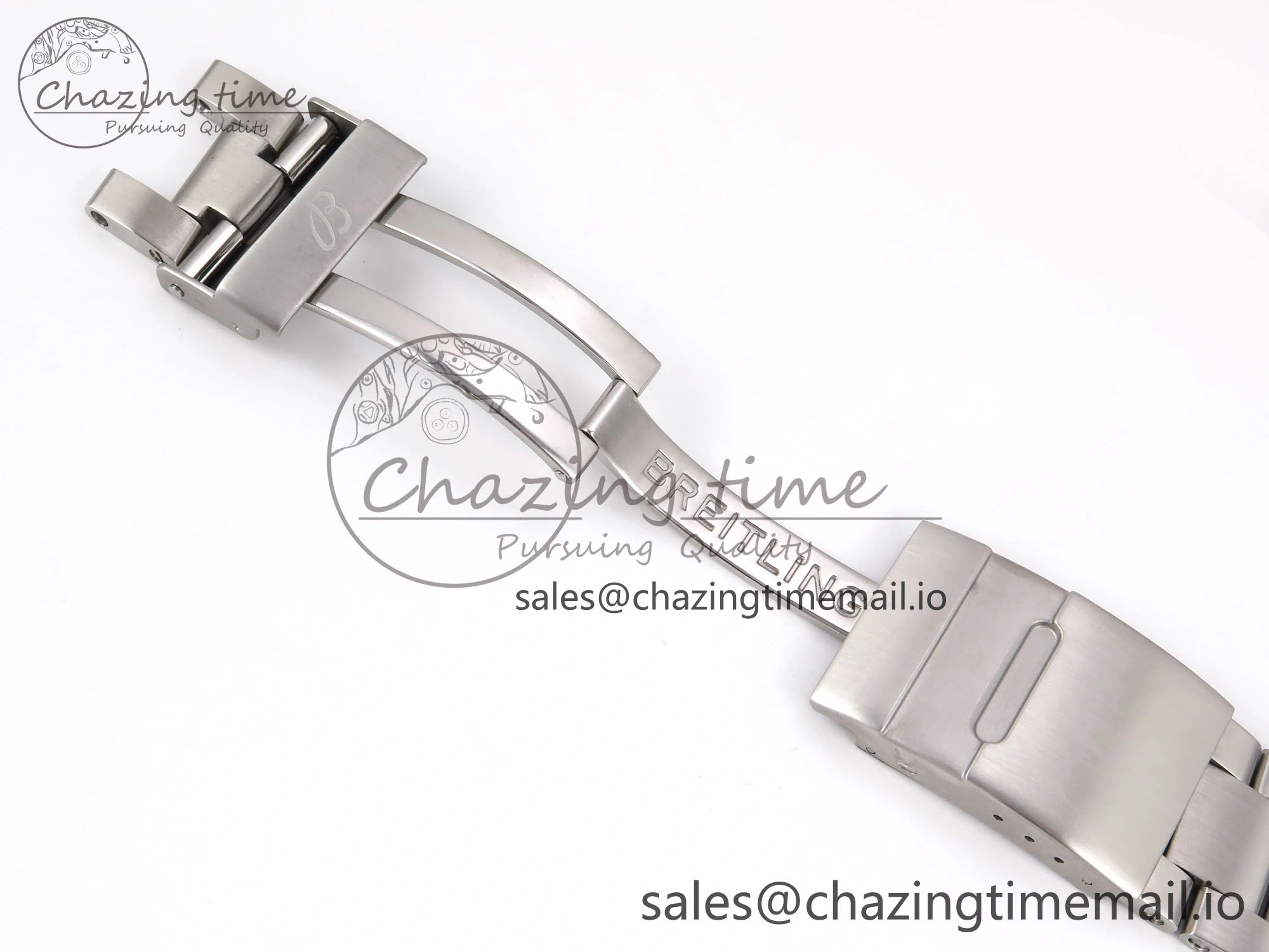 Aviator 8 Chrono SS EF 1:1 Best Edition Black Dial Arabic Bezel on SS Bracelet A7750