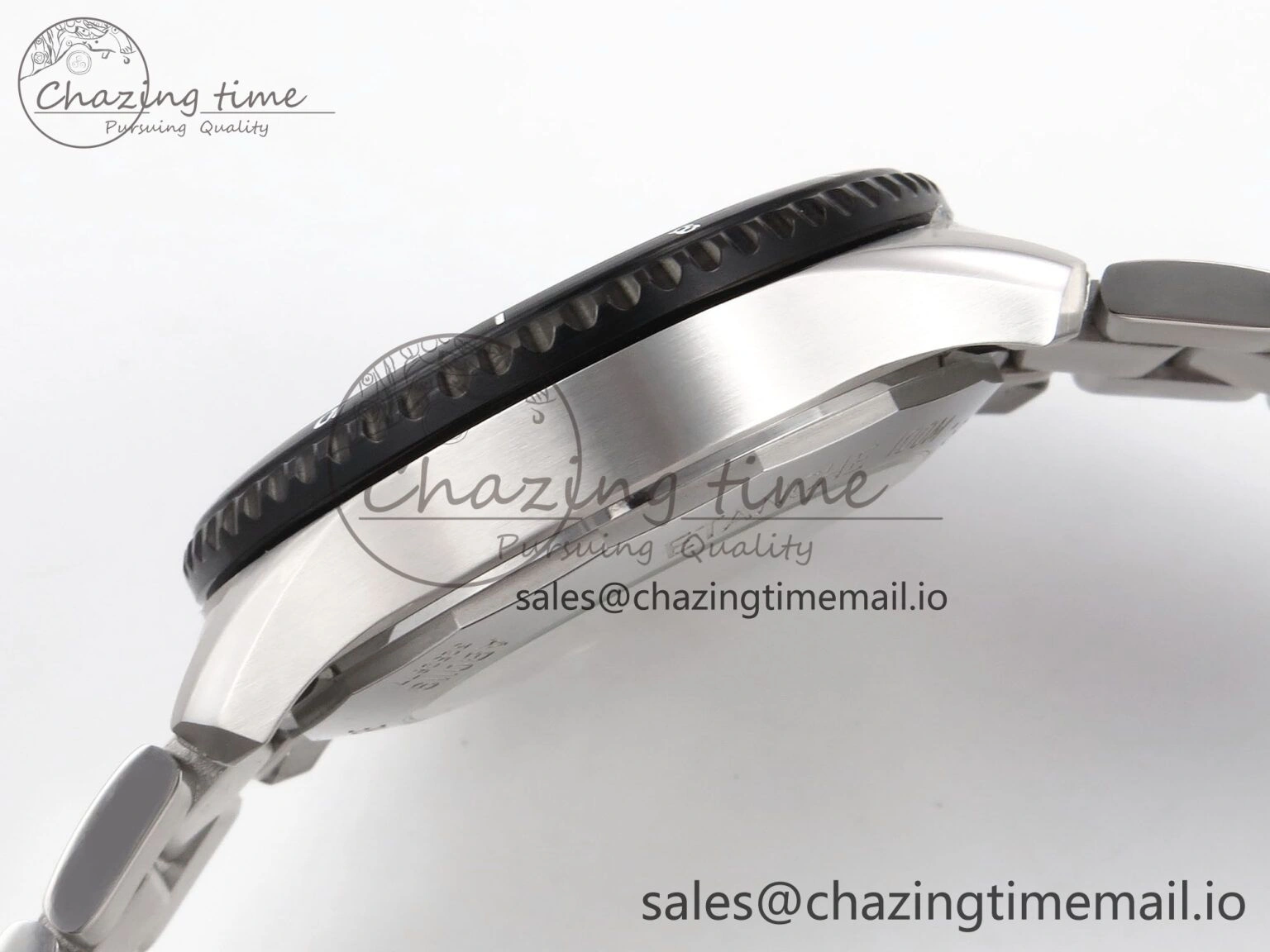 Aviator 8 Chrono SS EF 1:1 Best Edition Black Dial Arabic Bezel on SS Bracelet A7750