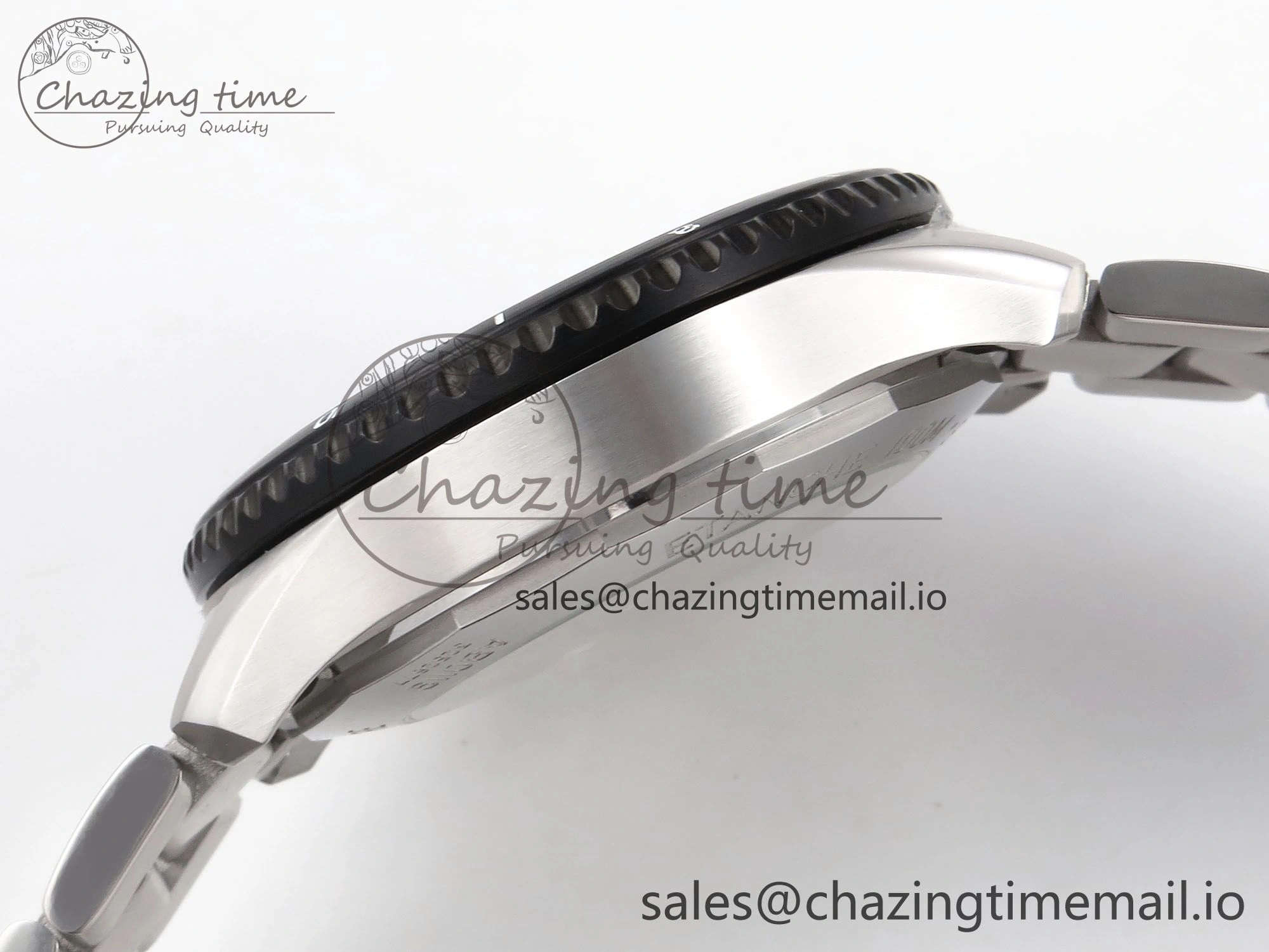 Aviator 8 Chrono SS EF 1:1 Best Edition Black Dial Arabic Bezel on SS Bracelet A7750