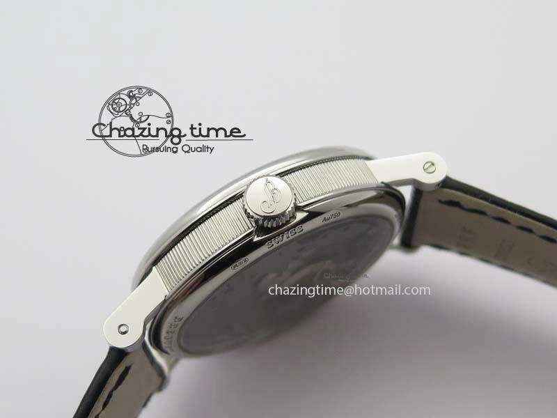 BG Tourbillon SS Best Edition Black Dial On Black Leather Strap A23J