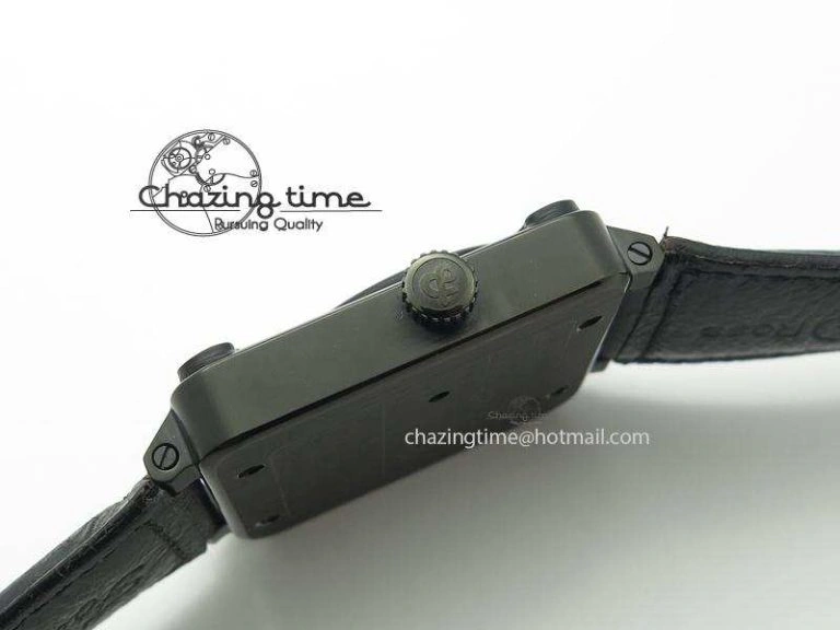 BR 01-92 Airborne Skull PVD Blue Dial On Black Leather Strap MIYOTA 9015 (Free Rubber Strap)