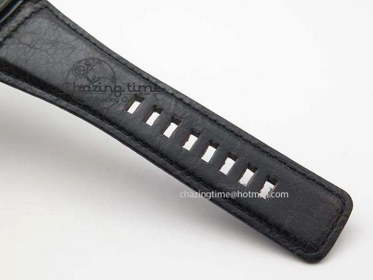 BR 01-92 Airborne Skull PVD Blue Dial On Black Leather Strap MIYOTA 9015 (Free Rubber Strap)