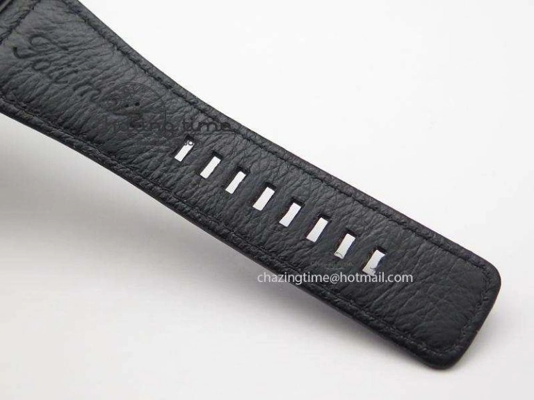 BR 01-92 Airborne Skull PVD Blue Dial On Black Leather Strap MIYOTA 9015 (Free Rubber Strap)