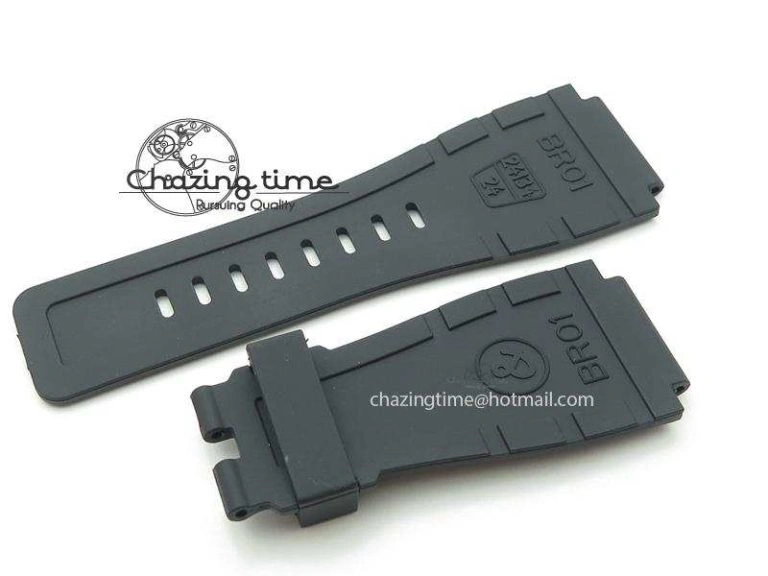BR 01-92 Airborne Skull PVD Grey Dial On Black Leather Strap MIYOTA 9015 (Free Rubber Strap)