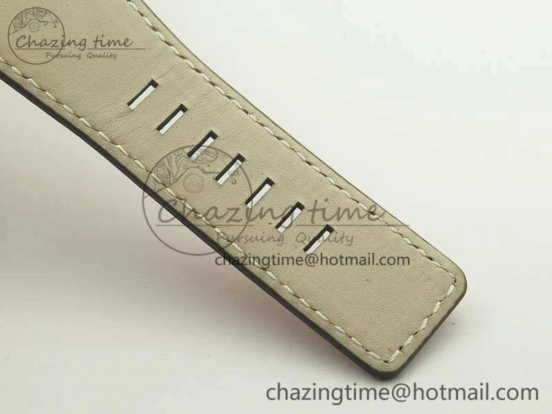 BR 03-92 42.5mm Real Ceramic Case NII 1:1 Best Edition Black Dial On Leather Strap MIYOTA 9015
