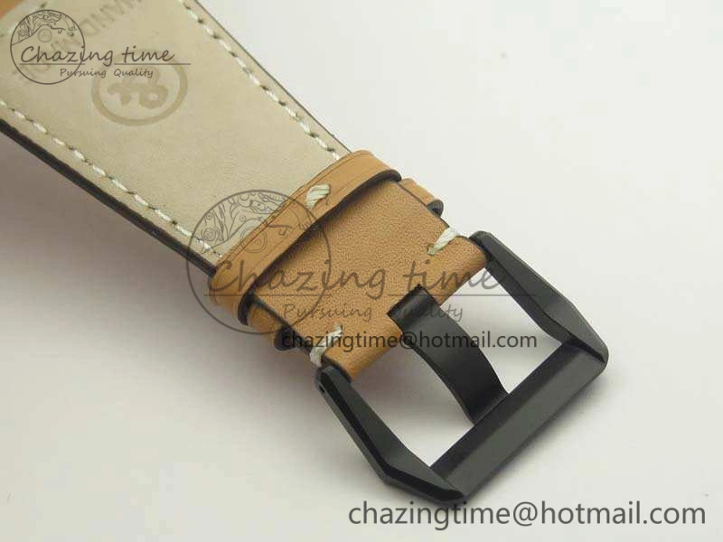 BR 03-92 42.5mm Real Ceramic Case NII 1:1 Best Edition Black Dial On Leather Strap MIYOTA 9015