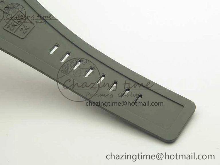 BR 03-92 42.5mm Real Ceramic Case NII 1:1 Best Edition Gray Dial On Rubber Strap MIYOTA 9015