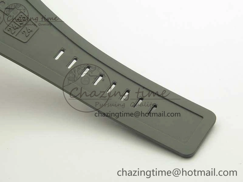 BR 03-92 42.5mm Real Ceramic Case NII 1:1 Best Edition Gray Dial On Rubber Strap MIYOTA 9015