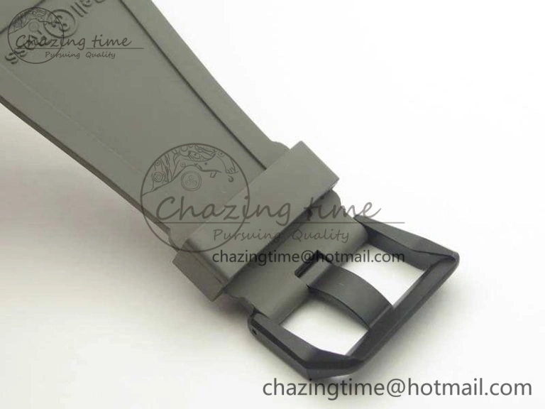 BR 03-92 42.5mm Real Ceramic Case NII 1:1 Best Edition Gray Dial On Rubber Strap MIYOTA 9015