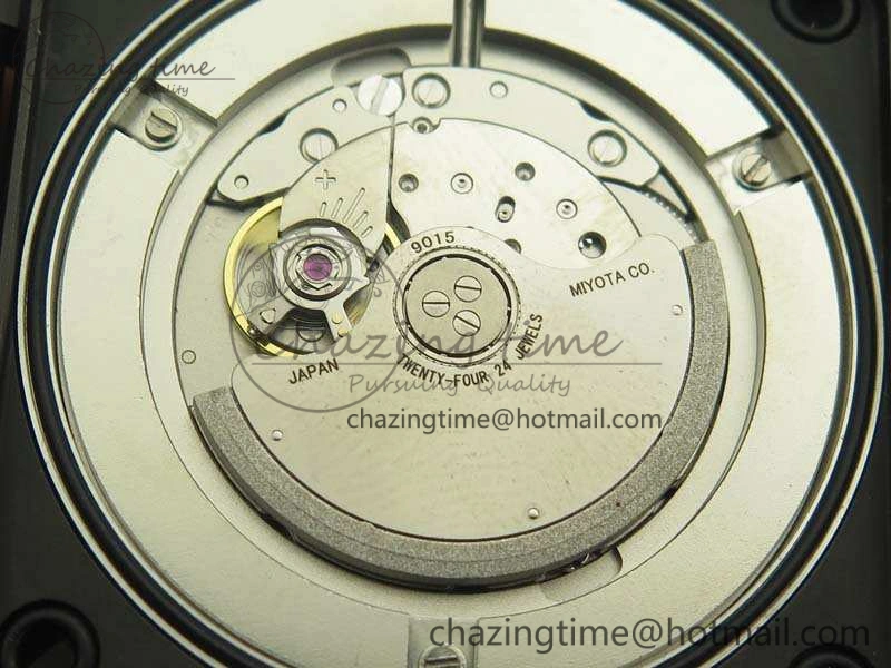 BR 03-92 42.5mm Real Ceramic Case NII 1:1 Best Edition Gray Dial On Rubber Strap MIYOTA 9015