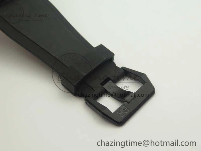 BR 03-92 42.5mm Real Ceramic Case NII 1:1 Best Edition Green Dial On Rubber Strap MIYOTA 9015