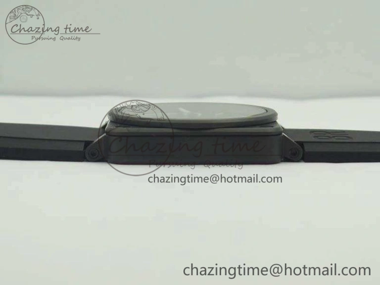 BR 03-92 42.5mm Real Ceramic Case NII 1:1 Best Edition Green Dial On Rubber Strap MIYOTA 9015