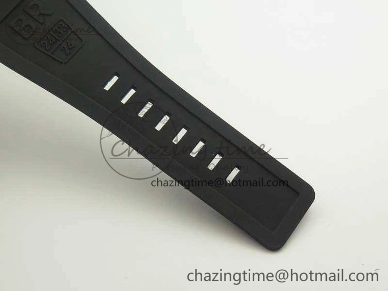 BR 03-92 42.5mm Real Ceramic Case NII 1:1 Best Edition Green Dial On Rubber Strap MIYOTA 9015