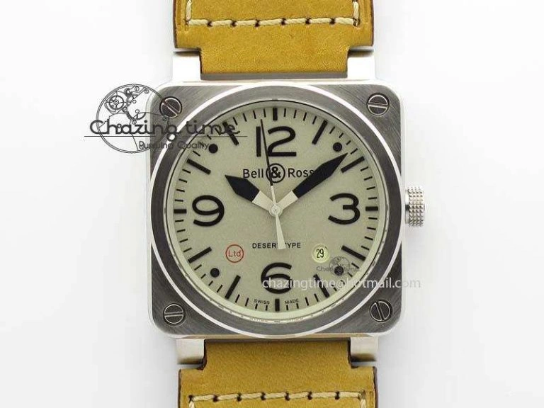 BR 03-92 42mm Military Type 1:1 Best Edition On Black Rubber Strap Miyota 9015