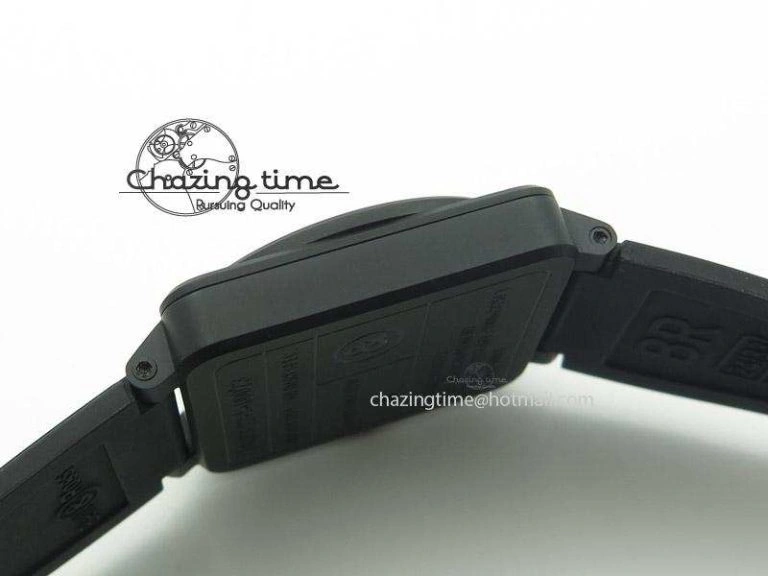 BR 03-92 42mm Military Type 1:1 Best Edition On Black Rubber Strap Miyota 9015