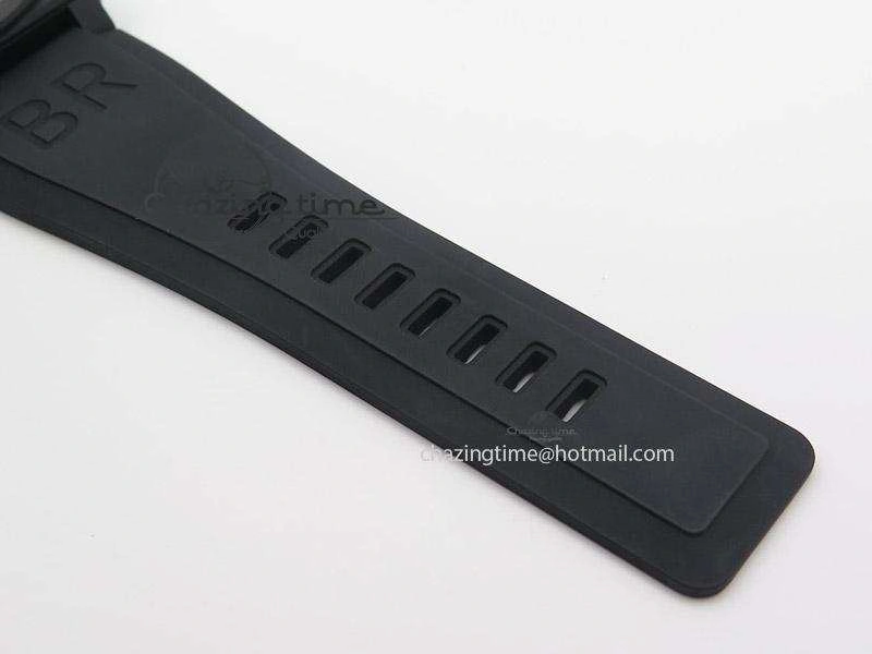 BR 03-92 42mm Military Type 1:1 Best Edition On Black Rubber Strap Miyota 9015