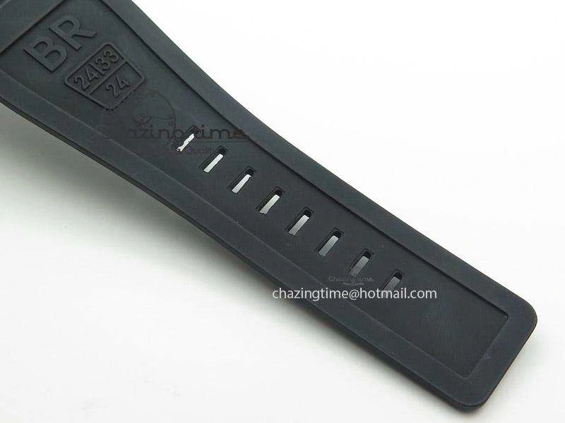 BR 03-92 42mm Military Type 1:1 Best Edition On Black Rubber Strap Miyota 9015